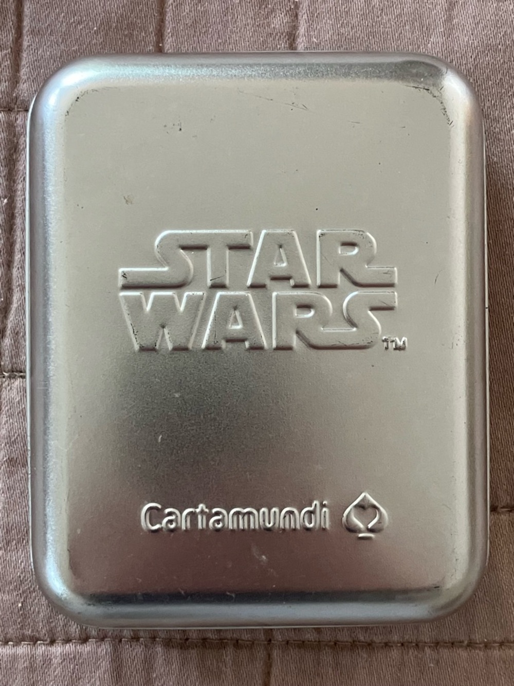 Star Wars Silver Metal Card Tin by Cartamundi 3d Hologram